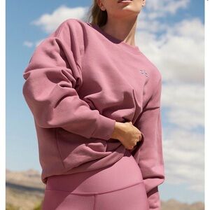 Alo Yoga Accolade Crewneck - Pink Wild Rose Size Small Sold out Color